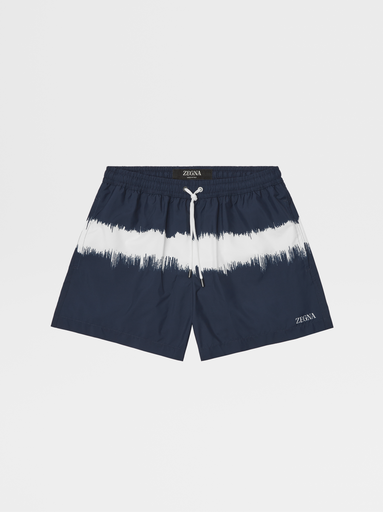 Navy Blue Zegna 232 Road Brand Mark Technical Fabric Swim Boxers
